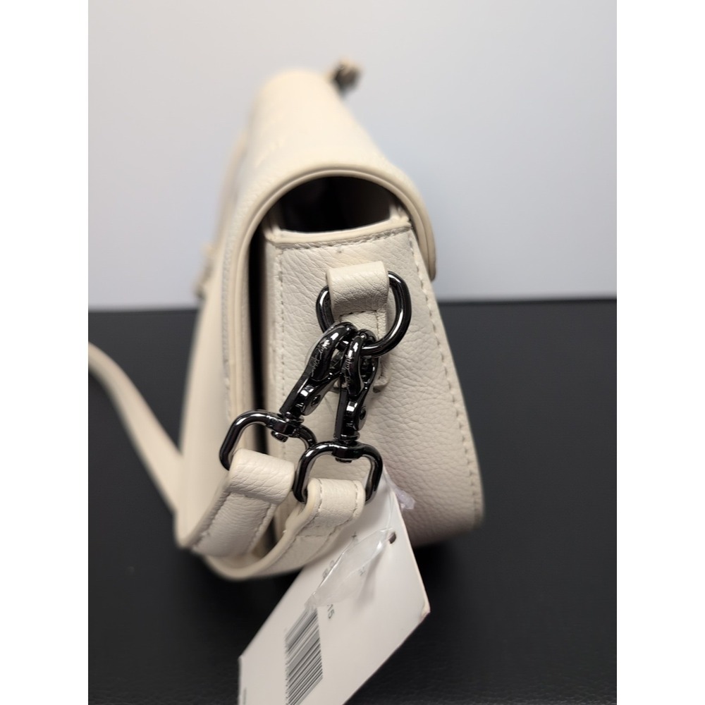 BETSEY JOHNSON Purse Skulls Embossed Crossbody Bag XOMARCI Chalk NWT - Picture 6 of 9